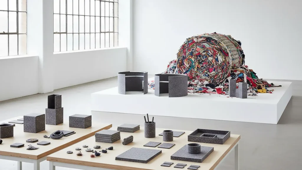 Eco design with textile waste